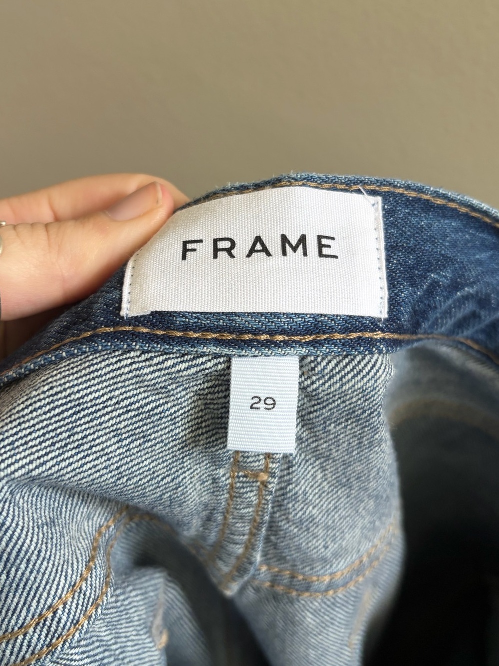 FRAME Le Original High Rise Straight Jeans Size 29 - Picture 7 of 8